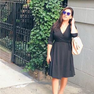 Banana Republic Black Long Sleeve Dress